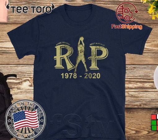 RIP KOBE BRYANT REST IN PEACE 1978-2020 UNISEX T-SHIRT