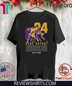 RIP King Kobe Bryant Legend Signature 8 24 Legends Never Die T-Shirt