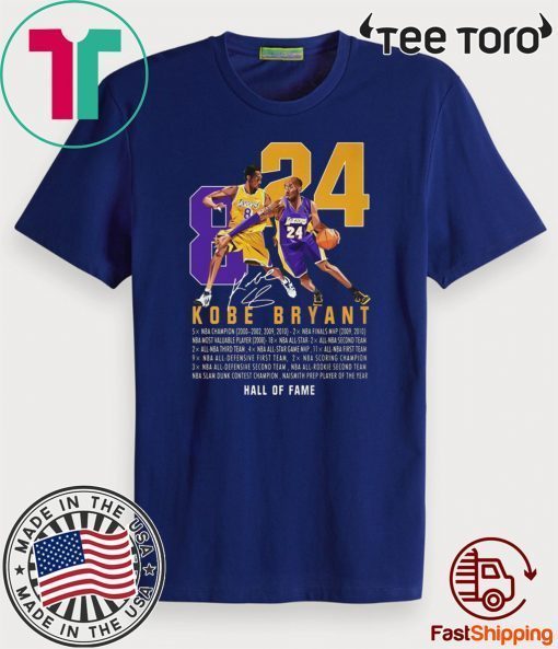 RIP King Kobe Bryant Legend Signature 8 24 Legends Never Die T-Shirt