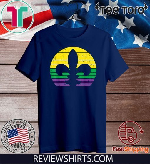 Retro Jester Hat Silhouette Mardi Gras Carnival Official T-Shirt