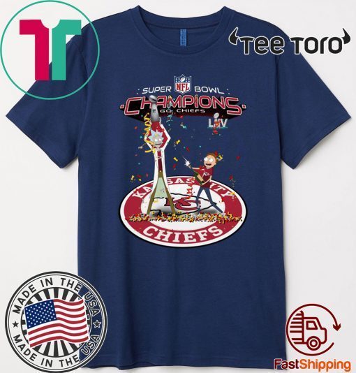 Rick And Morty Kansas City Chiefs Super Bowl Champions Shirt T-Shirt