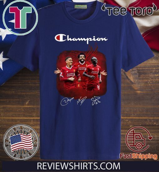 Roberto Firmino Mohamed Salah Sadio Mane Champions 2020 T-Shirt