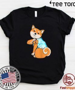 Shiba Tattoos I Love MOM Sitting Funny Gift Mother's Day Funny T-Shirt