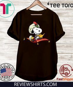 Snoopy Mixed Aladdin Tee Shirt A Whole New World Shirt