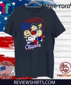 Snoopy Peanuts movie Los Angeles Clippers Team 2020 T-Shirt