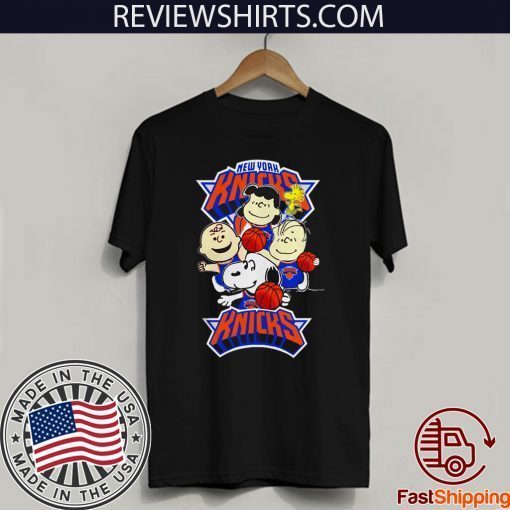 Snoopy Peanuts movie New York Knicks team 2020 T-Shirt