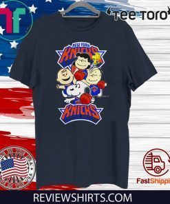 Snoopy Peanuts movie New York Knicks team 2020 T-Shirt