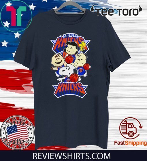 Snoopy Peanuts movie New York Knicks team 2020 T-Shirt