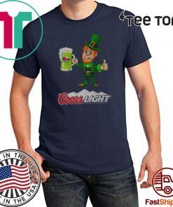 St Patrick’s day Leprechaun drinking Coors Light Shirt T-Shirt