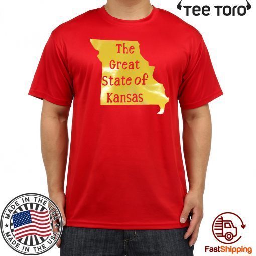 The Great State of Kansas kansas city chiefs T-Shirt