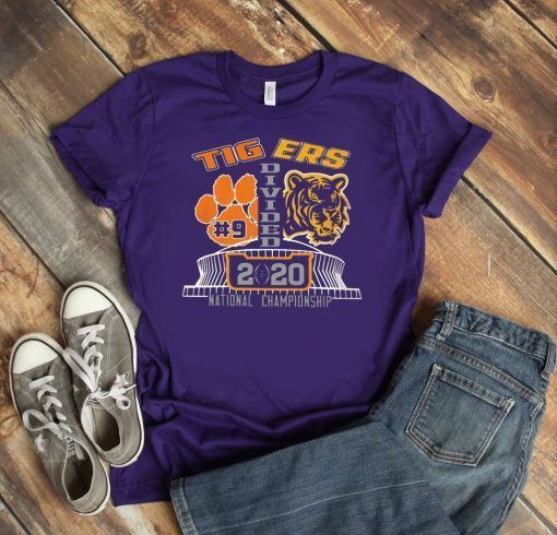 Tigers Divided Nat National Championship 2020 T-Shirt