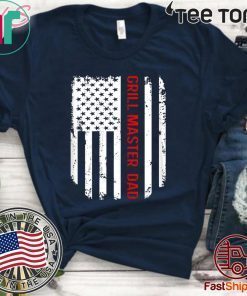 Vintage American Flag Proud Grill Master Dad For T-Shirt
