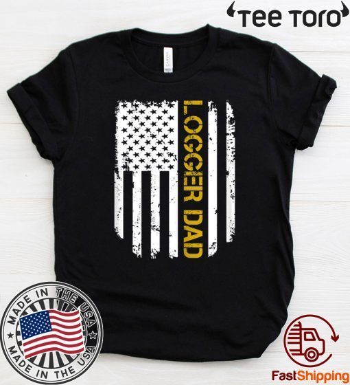 Vintage American Flag Proud Logger Dad Classic T-Shirt