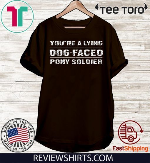 Original You're a Lying Dog-Faced Pony Soldier Joe Biden T-Shirt