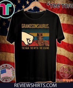 vintage Grandson Saurus the man the myth the legend 2020 T-Shirt