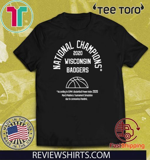 NATIONAL CHAMPIONS 2020 T-SHIRT – WISCONSIN BADGERS SHIRT