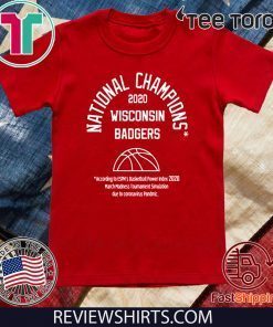 NATIONAL CHAMPIONS 2020 T-SHIRT – WISCONSIN BADGERS SHIRT