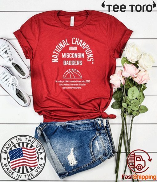 2020 NATIONAL CHAMPIONS TEE SHIRTS – WISCONSIN BADGERS