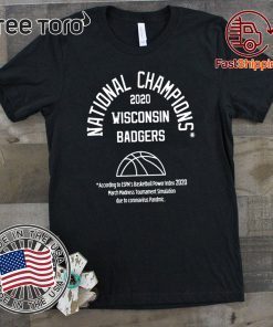 2020 NATIONAL CHAMPIONS TEE SHIRTS – WISCONSIN BADGERS