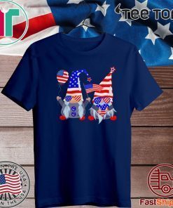 4th of July American flag gnomes US T-Shirt