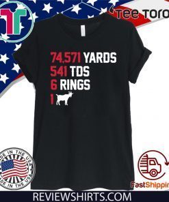 6 Rings 1 GOAT Shirt - New England Football 2020 T-Shirt