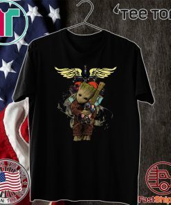 Baby Groot Hug Bon Jovi Guitar Shirt T-Shirt