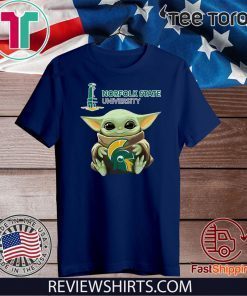 Baby Yoda Hug Norfolk State Official T-Shirt