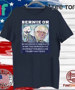 Bernie Sanders Or Anyone But Trump Vote Blue Dump Trump 2020 T-Shirt