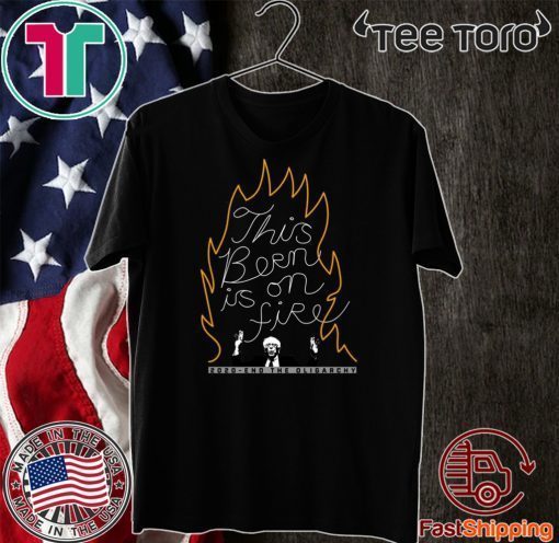 Bernie Sanders This Bern is on Fire Tee Shirt