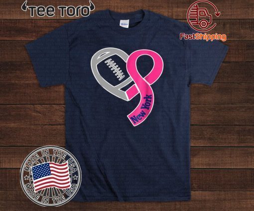 Breast Cancer Awareness New York Football T-Shirt