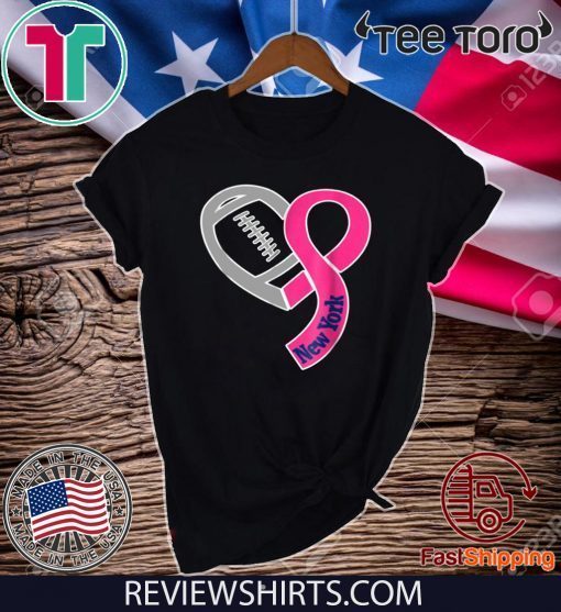 Breast Cancer Awareness New York Football T-Shirt