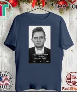 California Prison Folsom Johnny Cash Official T-Shirt