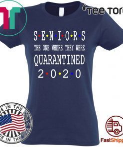 Class Of 2020 Graduation Senior Funny Quarantine Official T-Shirt- Senior 2020 Shit Getting Real Shirt