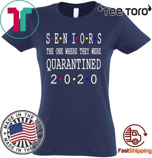 Class Of 2020 Graduation Senior Funny Quarantine Official T-Shirt- Senior 2020 Shit Getting Real Shirt