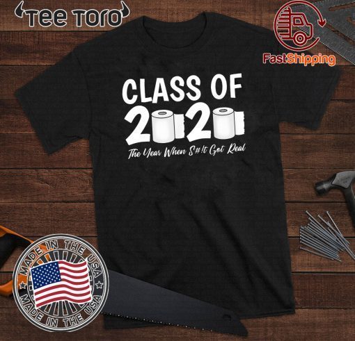 Class Of 2020 Graduation Senior Virus Flu Toilet Paper Official T-Shirt