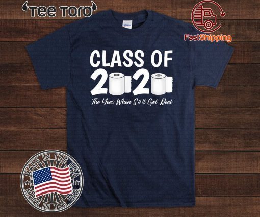 Class Of 2020 Graduation Senior Virus Flu Toilet Paper Official T-Shirt