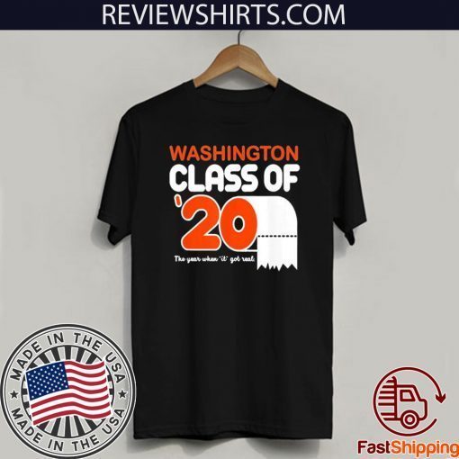 Washington Class Of 2020 Toilet Paper Senior Official T-Shirt