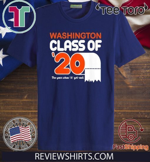 Washington Class Of 2020 Toilet Paper Senior Official T-Shirt