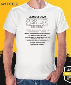 Class of 2020 Senior Things Stranger Things Official T-Shirt
