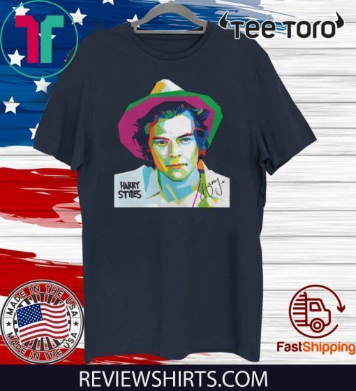 Colorful Harry Styles Art Autographed Official T-Shirt