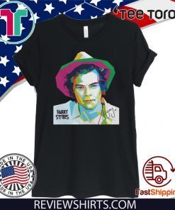 Colorful Harry Styles Art Autographed Official T-Shirt