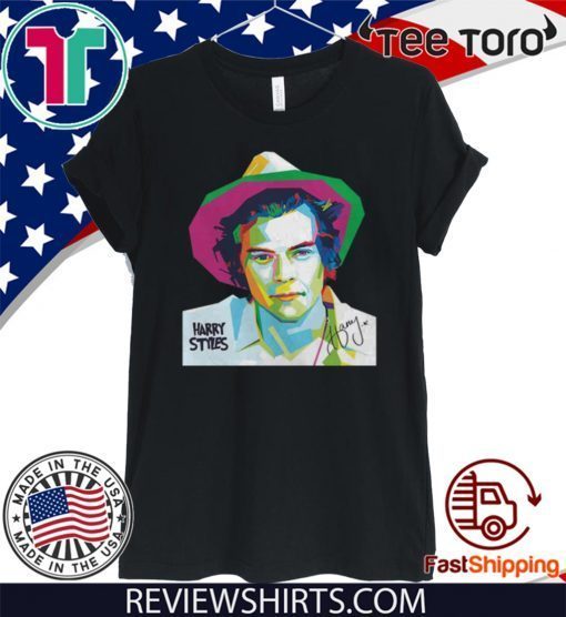 Colorful Harry Styles Art Autographed Official T-Shirt