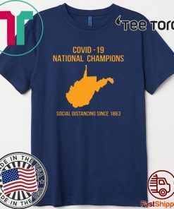 Covid 19 National Champions Social Distancing Since 1863 - 2020 T-Shirt