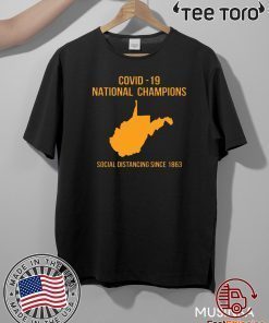 Covid 19 National Champions Social Distancing Since 1863 - 2020 T-Shirt