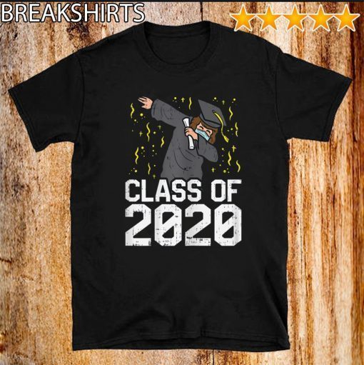 Dabbing Graduate Class Of 2020 Funny Social Distancing Gift T-Shirt