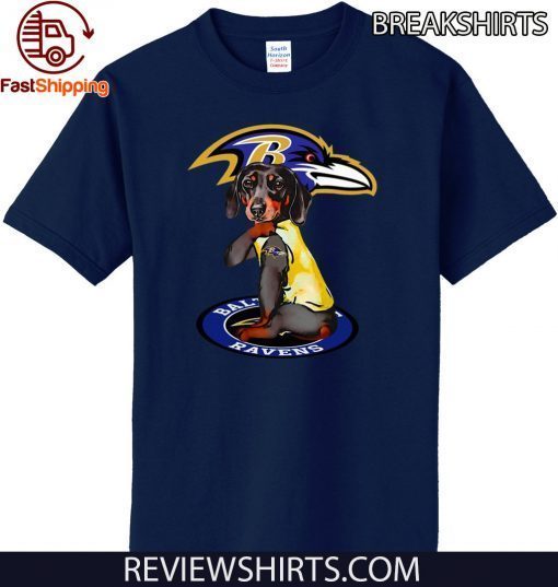 Dachshund Baltimore Ravens Official T-Shirt