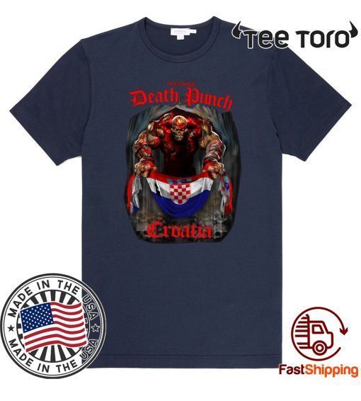 Death Punch Croatia Flag Unisex T-Shirt