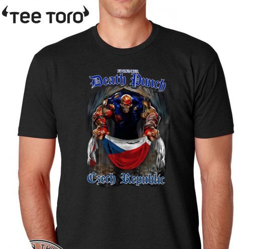 Official Death Punch Czech Republic Flag T-Shirt