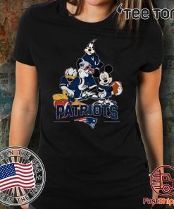 Disney Characters Mashup New England Patriots T-Shirt
