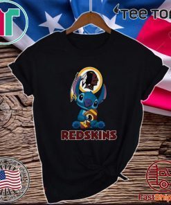 Disney Stitch Hug Washington Redskins Logo Official T-Shirt